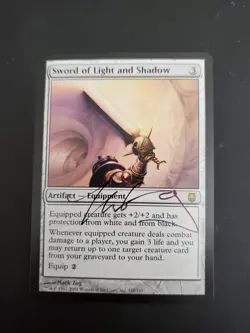 Mtg Sword Of Light And Shadow Ap Artist Proof Signed By Artist Limited To 50 - Image 1