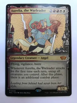 Aurelia, the Warleader : March of the Machine MtG NM Magic The Gathering; Angel - Image 1