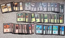 MTG Lot Of 165 Invasion Basic Lands Magic Swamp Mountain Forest Island Plains - Image 1