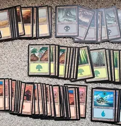 MTG Lot Of 165 Invasion Basic Lands Magic Swamp Mountain Forest Island Plains - Image 3