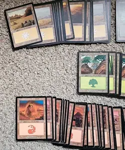 MTG Lot Of 165 Invasion Basic Lands Magic Swamp Mountain Forest Island Plains - Image 4