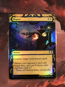 MTG Negate FOIL Showcase Strixhaven:Mystical Archives STX 018/063 NM - Image 1