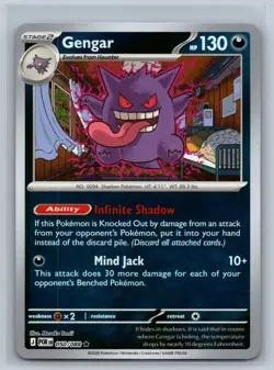 Gengar 050/088 Rare Perfect Order Pokemon Card Reverse Holo Near Mint - Image 1