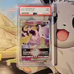 Pokemon Go Mewtwo Vstar #031/078 PSA 9 Mint Trading Card TCG - Image 1