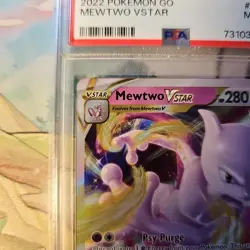 Pokemon Go Mewtwo Vstar #031/078 PSA 9 Mint Trading Card TCG - Image 3