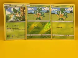 9x PANSAGE Pokemon Mixed Generation Unique Cards Green Cute Cards - Image 2