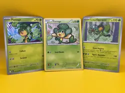 9x PANSAGE Pokemon Mixed Generation Unique Cards Green Cute Cards - Image 4