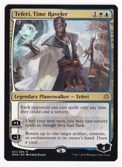 Magic the Gathering Teferi, Time Raveler War of the Spark #221 - Image 1