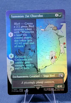 Summon: Fat Chocobo Borderless FOIL FINAL FANTASY MTG NM 🔮 A - Image 1