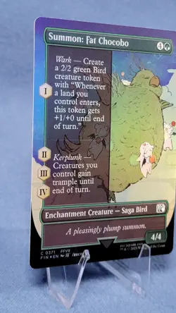 Summon: Fat Chocobo Borderless FOIL FINAL FANTASY MTG NM 🔮 A - Image 5
