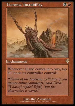 1x Tectonic Instability Heavy Play MTG Magic - Kid Icarus - - Image 1