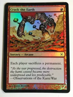 MTG Crack the Earth Foil (LP) Betrayers of Kamigawa - Image 1