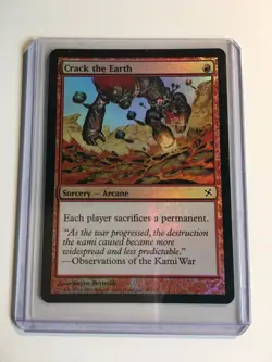 MTG Crack the Earth Foil (LP) Betrayers of Kamigawa - Image 3
