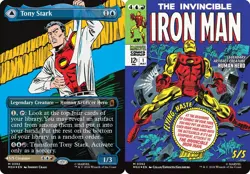 x1 Tony Stark // The Invincible Iron Man (0392) - Foil - Borderless M MTG Marvel - Image 1