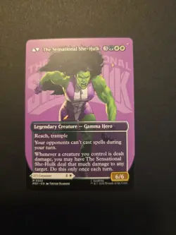 MTG Jennifer Walters Borderless 355 Mtg Super Heroes She-Hulk! - Image 2