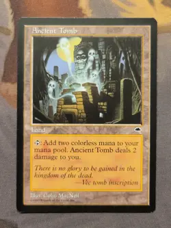 1x Ancient Tomb - Tempest Rare Land MTG LP - Image 1
