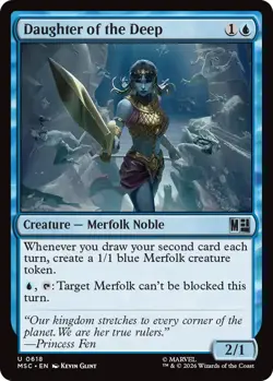 1x Daughter of the Deep MTG - Commander: Marvel Super Heroes - NM-Mint - Image 1