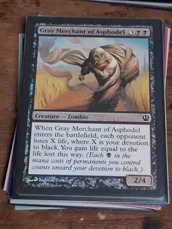 Wizards of the Coast Gray Merchant of Asphodel Creature Theros 89 Foil - Image 1