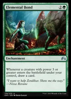 MTG Elemental Bond, Magic Origins, Moderately Played, English - Image 1