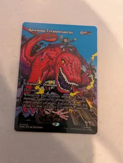 Ravenous Tyrannosaurus Borderless 93 Mtg Super Heroes - Image 1