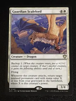 MTG Commander: Secrets of Strixhaven Guardian Scalelord 0149 NM Rare - Image 1