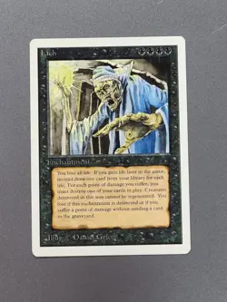 Lich from Unlimited English Magic The Gathering MTG Moderately Played MP - Image 1