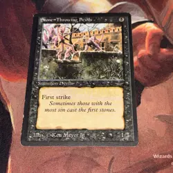 Stone-Throwing “Devilsss” X1 Mtg Arabian Nights Lp - Image 1