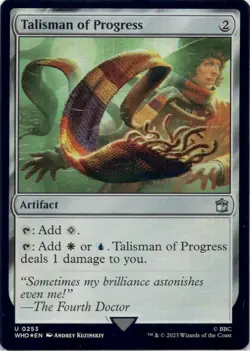 Talisman of Progress (FOIL) 253 Doctor Who Magic: The Gathering NM - Image 1