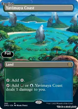 Yavimaya Coast (Borderless) EN [DMU - 382] - LP [Foil] TCG MTG - Image 1