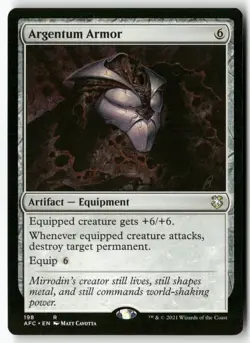 Argentum Armor 198 Commander: Adventures in the Forgotten Realms Rare NM - Image 1