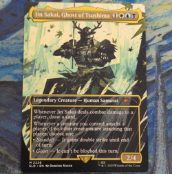Wizards of the Coast MTG Jin Sakai, Ghost of Tsushima SLD 2226 Alt Art Mythic - Image 1