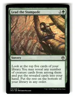 Lead the Stampede 173 Common Iconic Masters Magic: The Gathering Near Mint - Image 1