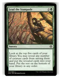 Lead the Stampede 173 Common Iconic Masters Magic: The Gathering Near Mint - Image 1