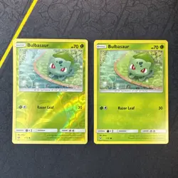 Bulbasaur 1/73 Shining Legends Reverse Holo Sun & Moon Pokemon MJ - Image 1