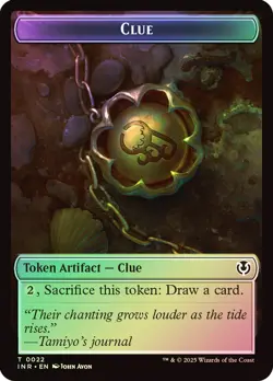 4x Foil Blood/Clue Token, Innistrad Tokens, 4 pack, Magic the Gathering - Image 1