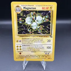 Magneton - 26/62 - Fossil Unlimited Rare Non-Holo Pokemon TCG 1999 - MP - Image 1