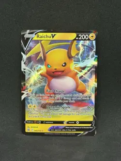 Pokemon Brilliant Stars Raichu v Holo 045/172 Mint Condition - Image 1