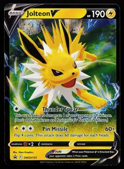Jolteon V SWSH151 Promo Sword & Shield Promo Pokemon Card - Image 1