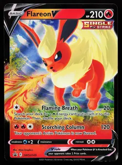 Flareon V SWSH149 Holo Sword & Shield Promo Pokemon Card - Image 1