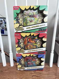 Pokemon Ascended Heroes ME2.5 -Set of 3- Mega ex Boxes - Image 1