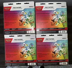 4x Pokemon First Partner Illustration Collection Series 2 SEALED - Image 2