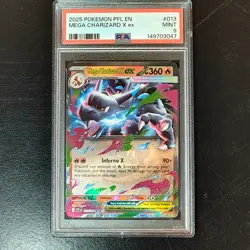 Pokemon PSA 9 Mega Charizard X ex 013/094 Phantasmal Flames Double Rare Holo - Image 1