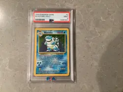 1999 POKEMON BASE SET UNLIMITED #2 BLASTOISE-HOLO PSA 9 - Image 1