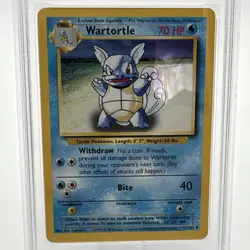 1999 POKEMON BASE SET UNLIMITED #42 WARTORTLE PSA 9 - Image 2