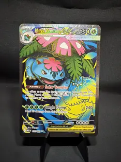 Pokemon TCG Mega Venusaur ex 155/132 Mega Evolutions Secret Rare - Image 1