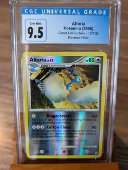 2008 Pokemon Great Encounters Altaria Reverse Holo #12 CGC Gem Mint 9.5/10 - Image 1