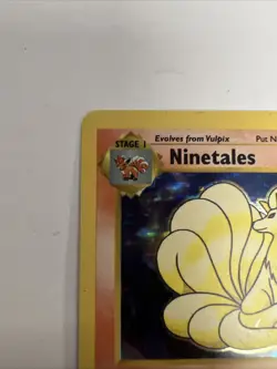 **Ninetales - 12/102 – Base Set Shadowless Holo – 1999 WOTC Pokemon TCG** - Image 3