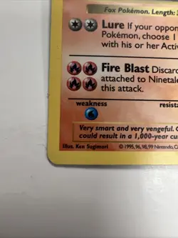 **Ninetales - 12/102 – Base Set Shadowless Holo – 1999 WOTC Pokemon TCG** - Image 4
