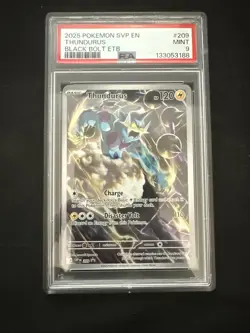PSA 9 Mint Thundurus SVP209 Black Star Promo - Pokemon SV10.5 BLK - Image 1