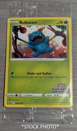 2022 Pokemon Illustration Contest SEALED ENGLISH Promos SWSH303 SWSH304 SWSH305 - Image 1